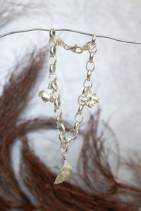 Botanical Charm Bracelet  - Sterling Silver