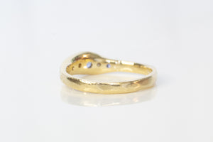 Seafoam Ring - 9ct Yellow Gold with Ceylon Sapphires & Diamonds