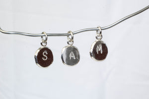 Letter Charm - Sterling Silver