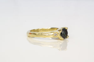 Mira Ring - 14ct Yellow Gold with 0.95ct Green Sapphire