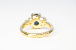 Cumulus Ring - 18ct Yellow Gold with 2.1ct Sapphire and Diamonds