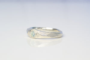 Hestia Ring - Sterling Silver with Topaz