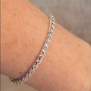 Wheat Chain Bracelet - Sterling Silver