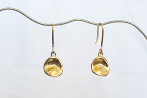 Water Drop Earrings - Yellow Gold with Yellow Sapphires