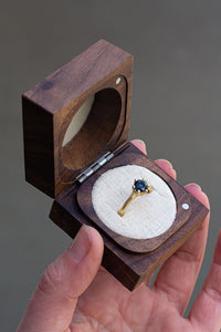 Walnut Ring Box - Single Slot