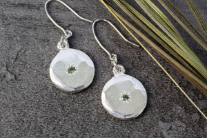 Io Earrings with Sapphires - Sterling Silver