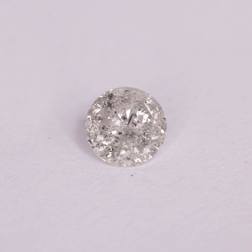 1.0 MM To 1.10 MM Natural Loose Round cut Melee Diamond sold Salt and Pepper Round Brilliant cut Diamond For Diamond Jewellery Making