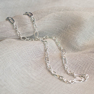 Figaro Cable Necklace Chain - Sterling Silver