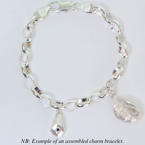 Ramarama Leaf Charm - Sterling Silver