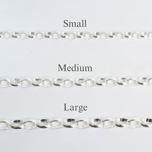 Charm Chain Bracelet – Small Links – Sterling Silver