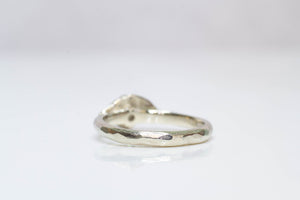 Cybele Ring - 14ct White Gold with White Recycled Diamond