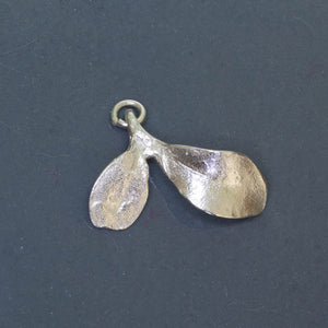 Seedling Leaf Charm - Sterling Silver