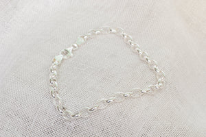 Charm Chain Bracelet – Small Links – Sterling Silver