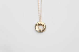 Circle Pendant - Small - Yellow Gold