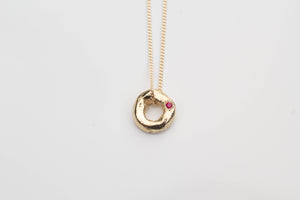 Circle Pendant - Small - Yellow Gold