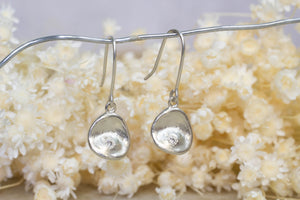 Water Drop Earrings - White Gold with Diamonds