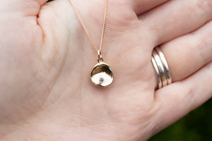 Water Drop Pendant - Yellow Gold