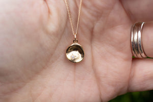 Water Drop Pendant - Yellow Gold