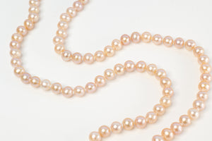 Semi-Baroque Pearl Necklace - 5mm- Natural