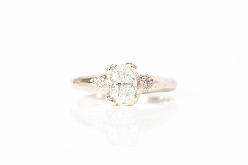 Eos Ring - 14ct White Gold with 0.71ct Lab Diamond – Sophie Divett ...