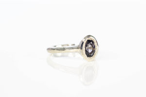 Nyx Ring - 9ct White Gold with Grey Spinel