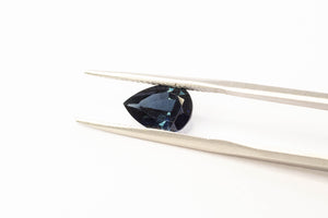 9.65 x 6.7mm 1.82 carat Pear-Cut Teal Sapphire