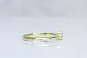 Seed Ring - 14ct Yellow Gold with White Diamond