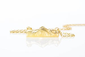 Southern Alps Pendant - Gold Plated