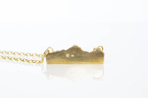 Southern Alps Pendant - Gold Plated