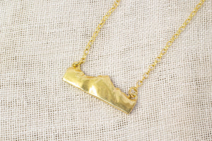 Southern Alps Pendant - Gold Plated