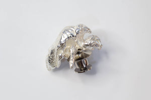 Cicada Shell Pin - Sterling Silver