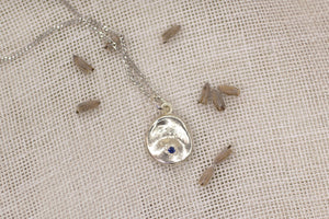 Water Drop Pendant - White Gold