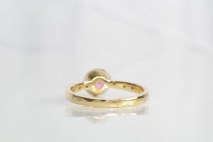 Vesper Ring - 9ct Yellow Gold with Pink Tourmaline and Diamonds