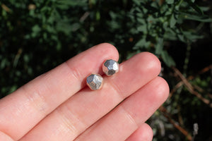 Boulder Studs - Sterling Silver