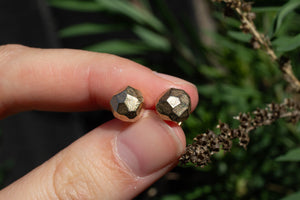 Boulder Studs - 9ct Yellow Gold