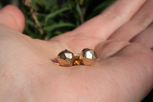 Boulder Studs - 9ct Yellow Gold