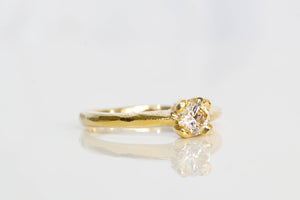 Thetis Ring - 18ct Yellow Gold with White Lab-Grown Diamond