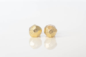 Boulder Studs - 9ct Yellow Gold