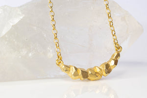 Boulder Necklace - Gold Plated