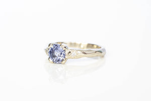 Mira Ring - 14ct White Gold with 1.04ct Ceylon Sapphire