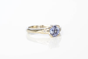 Mira Ring - 14ct White Gold with 1.04ct Ceylon Sapphire