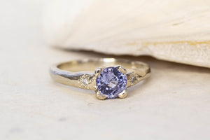 Mira Ring - 14ct White Gold with 1.04ct Ceylon Sapphire