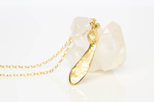 Sycamore Seed Necklace - Small - Gold Plated