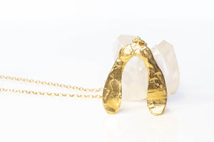 Sycamore Seed Necklace - Double - Gold Plated