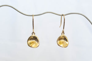 Water Drop Earrings - Yellow Gold