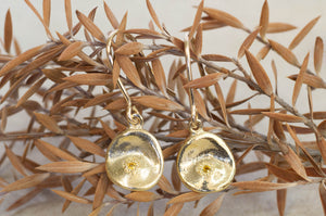 Water Drop Earrings - Yellow Gold