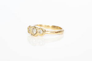 Torci Ring - 9ct Yellow Gold with Diamonds