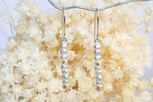 Annui Earrings with Gems - Sterling Silver