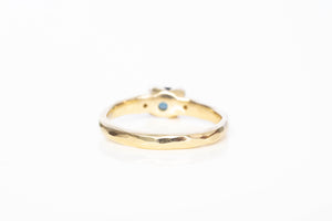 Argus Ring - 9ct Yellow Gold with Teal Sapphire