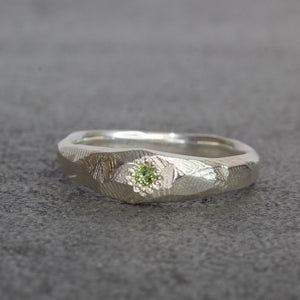 Hestia Ring - Sterling Silver with Peridot